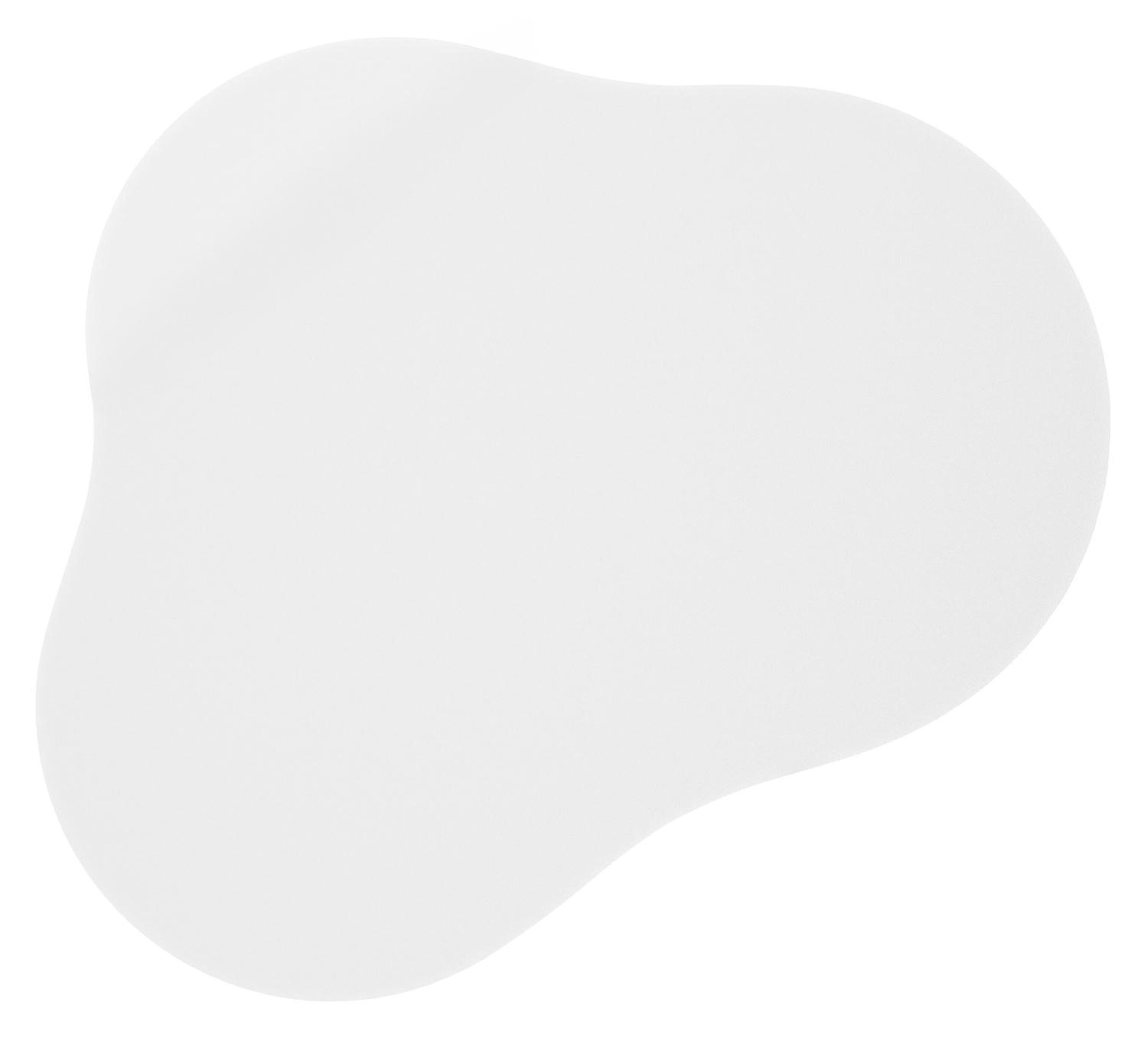 Lomano loungetafel in wit aluminium en volkeramiek Arctic White - L 131 x B 108 x H 25 cm