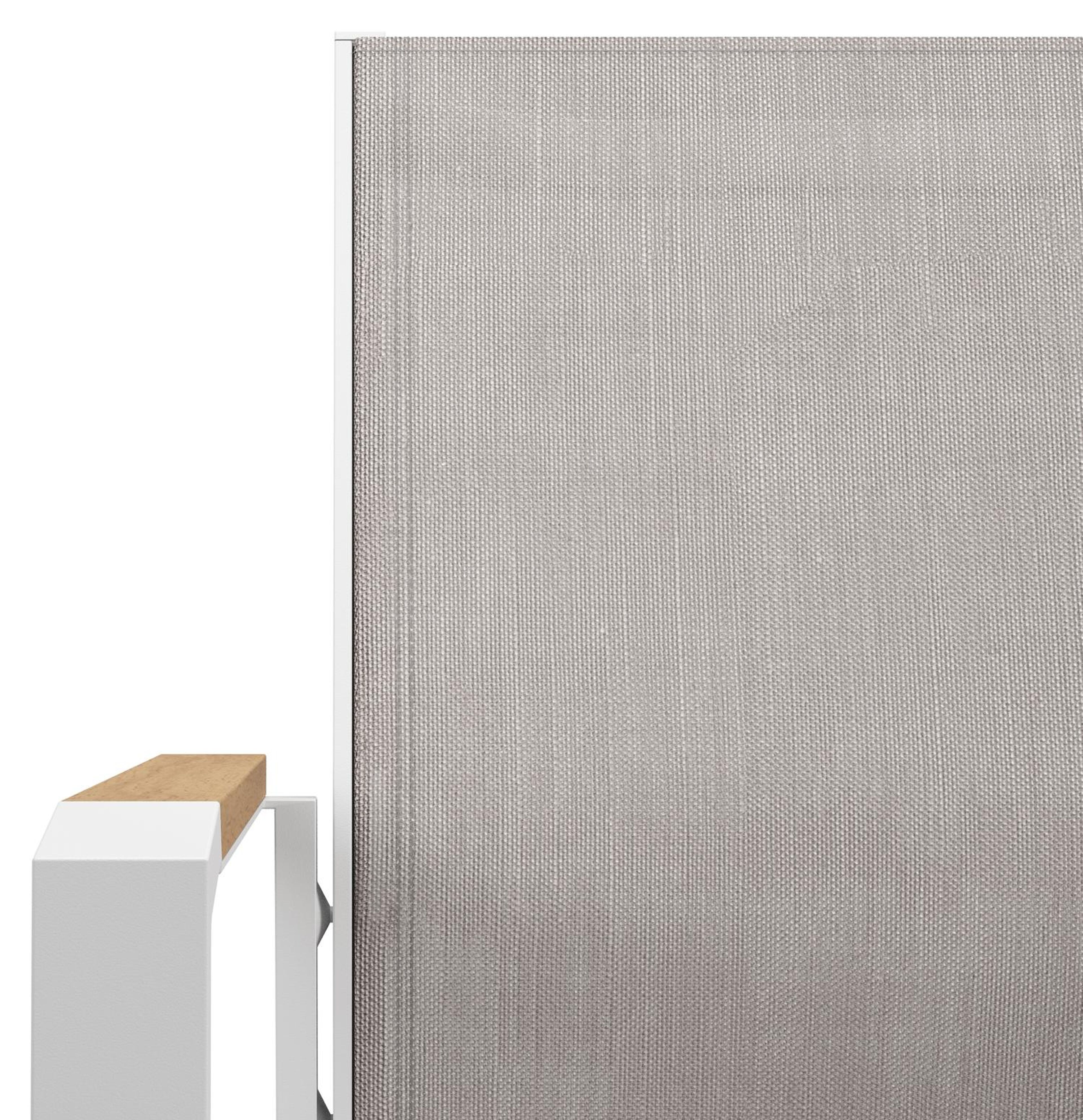 Bahia tuinset in wit aluminium en polywood met 8 stapelbare Bahia tuinstoelen