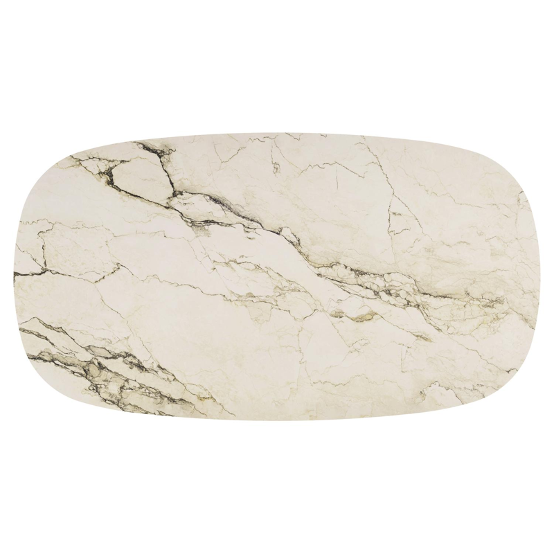 Amico tuintafel bombo xl in beige aluminium en volkeramiek Colorado Dunes - L 270 x B 148 x H 73.5 cm