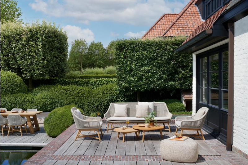 Cosito loungetafel in teak - Dia. 65 x H 25 cm