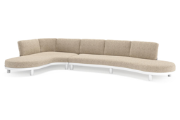 Chaise longue droite + 3 places organique