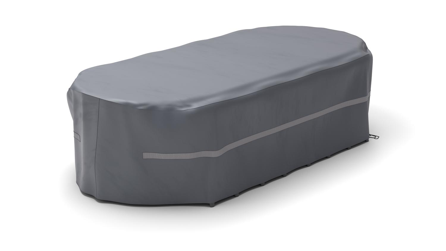 Beschermhoes voor ovale tuintafel 300 x 110 cm