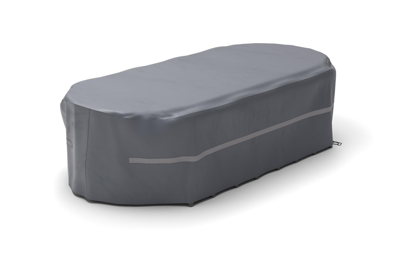 Beschermhoes voor ovale tuintafel 300 x 110 cm