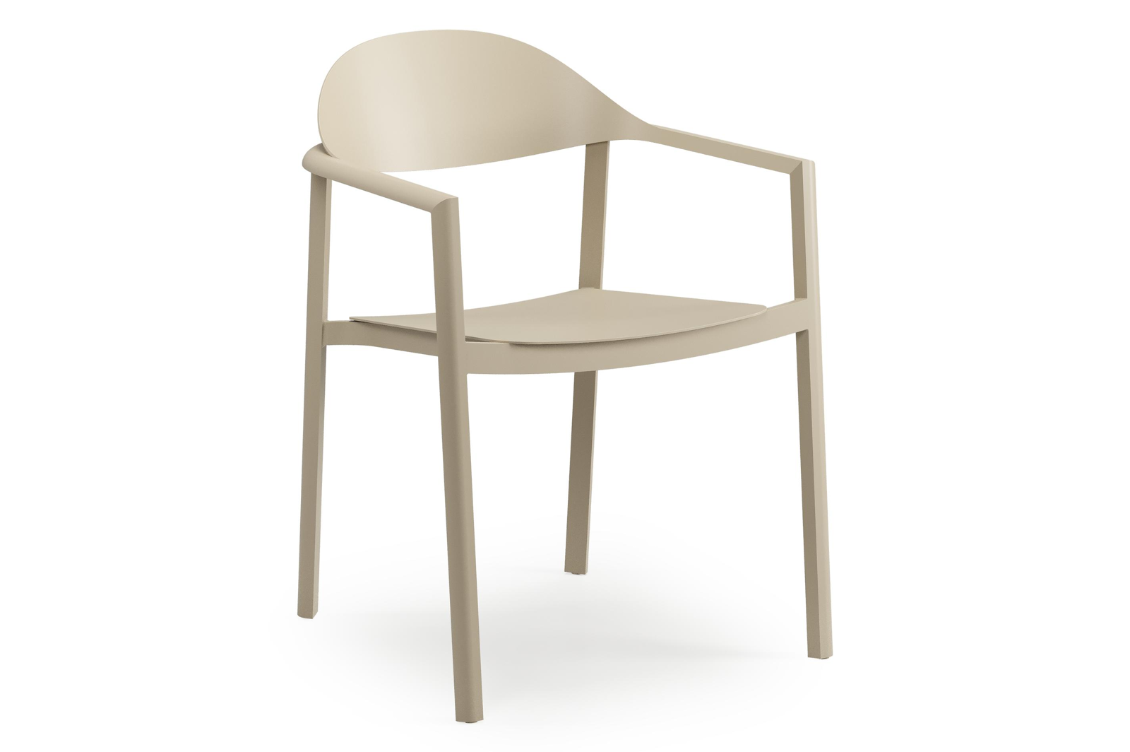 Piemonte tuinstoel in beige aluminium