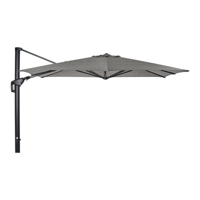 Minore parasolmast met tiltfunctie in zwart aluminium - L1 280 x L2: 370 cm