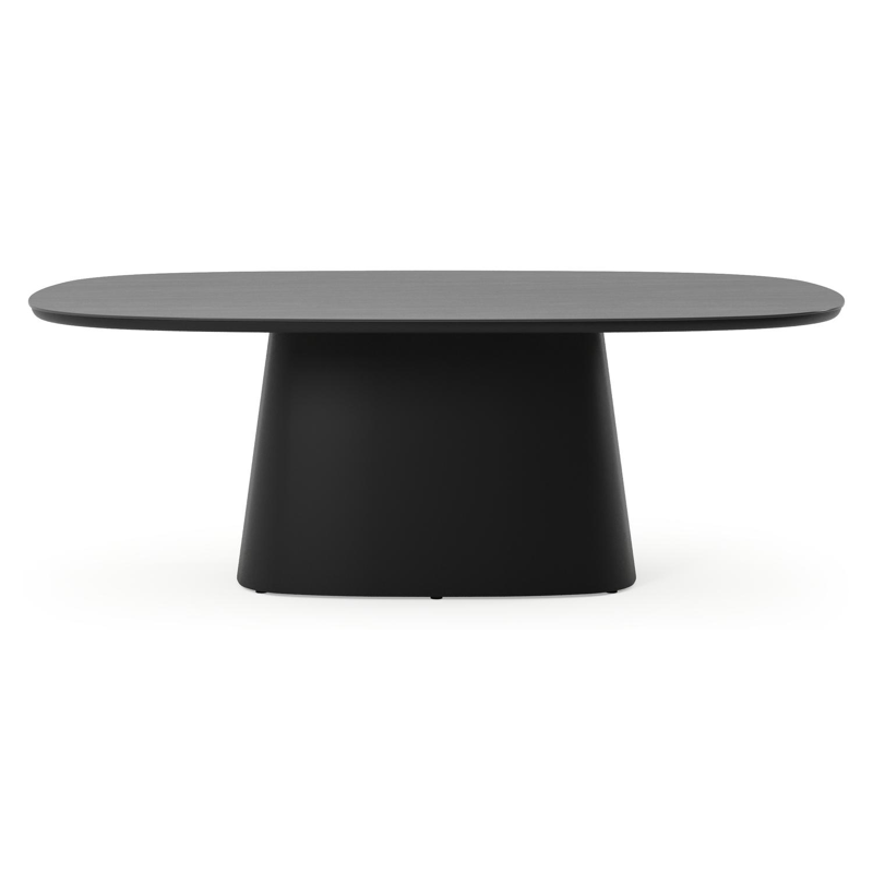 Table de jardin Amico bombo xl en aluminium noir et céramique pleine Basalt Black - Lg. 210 x Lrg. 148 x Haut. 73.5 cm