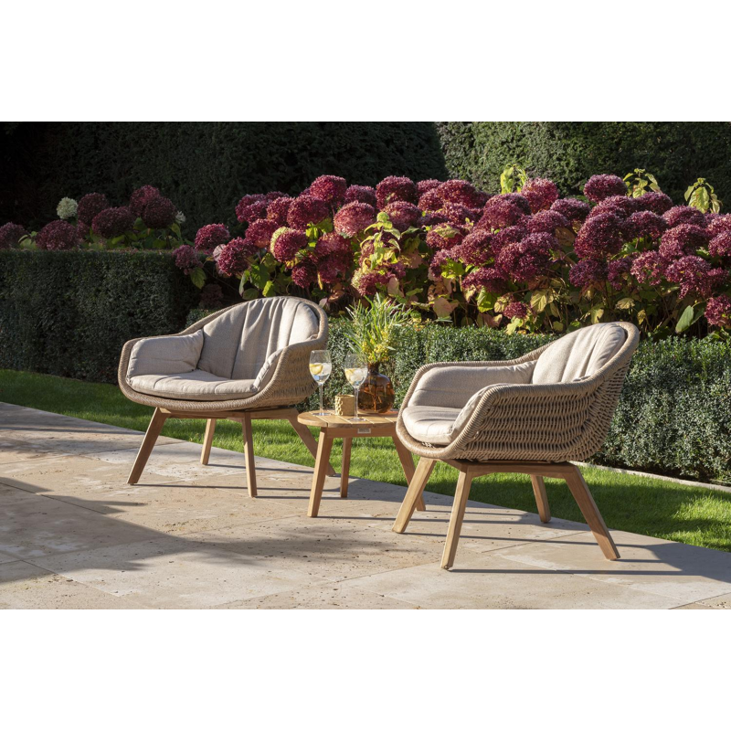 Pagino luxe loungebankkussen  in all weather sunbrella® luxe savane coconut