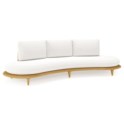 Canape de jardin Bomero en teck et coussins en all weather solica soul optik