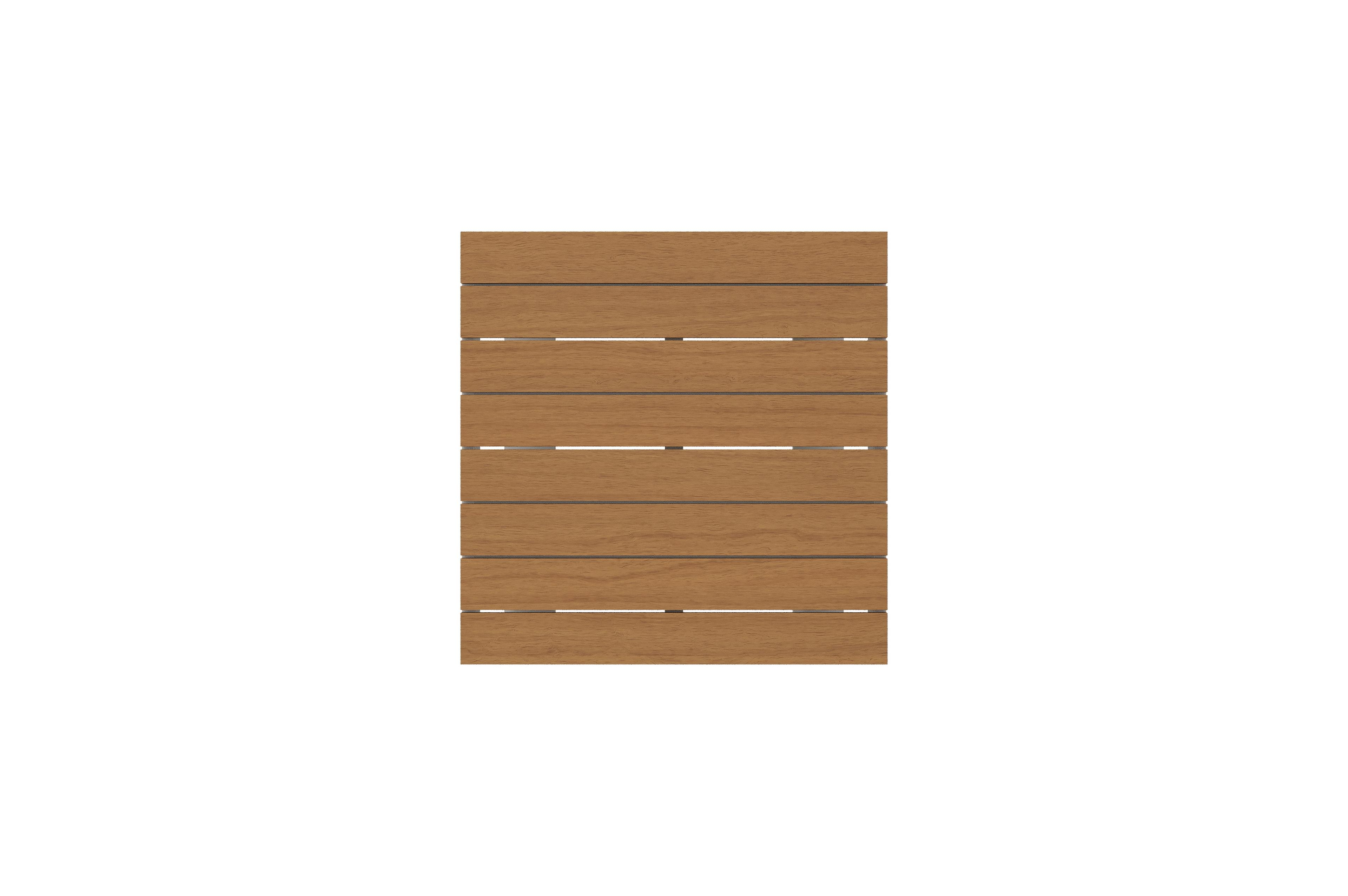 Alora loungetafel in wit aluminium en polywood - L 77 x B 77 x H 35 cm