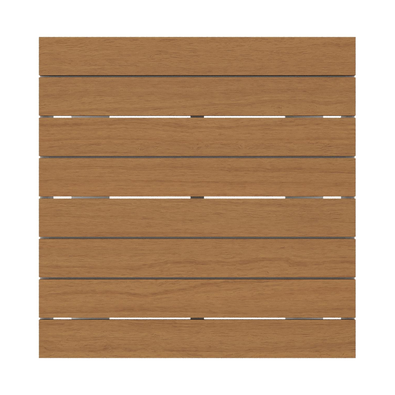 Alora loungetafel in wit aluminium en polywood - L 77 x B 77 x H 35 cm