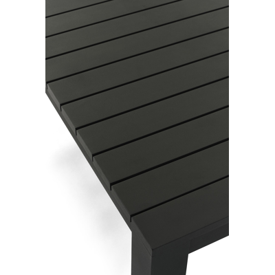 Occaro loungetafel in zwart aluminium - L 120 x B 70 x H 38 cm