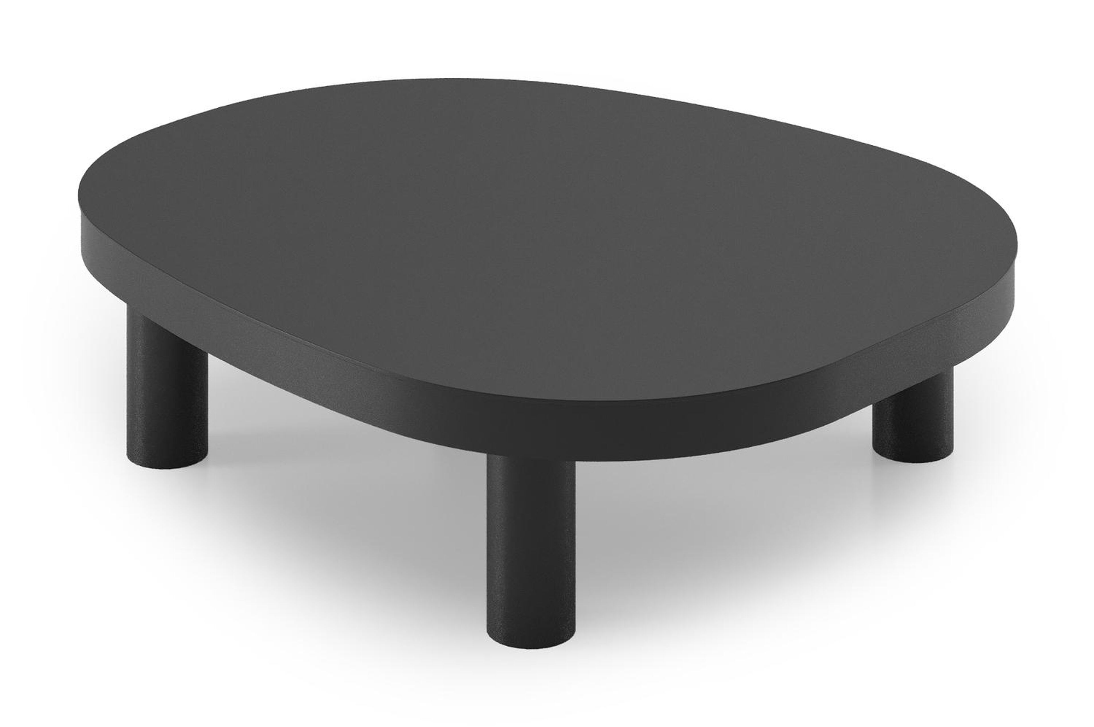Donato loungetafel in zwart aluminium - L 91 x B 76 x H 25 cm