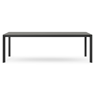 Malito tuintafel in zwart aluminium en volkeramiek calatorao - L 240 x B 100 x H 75 cm