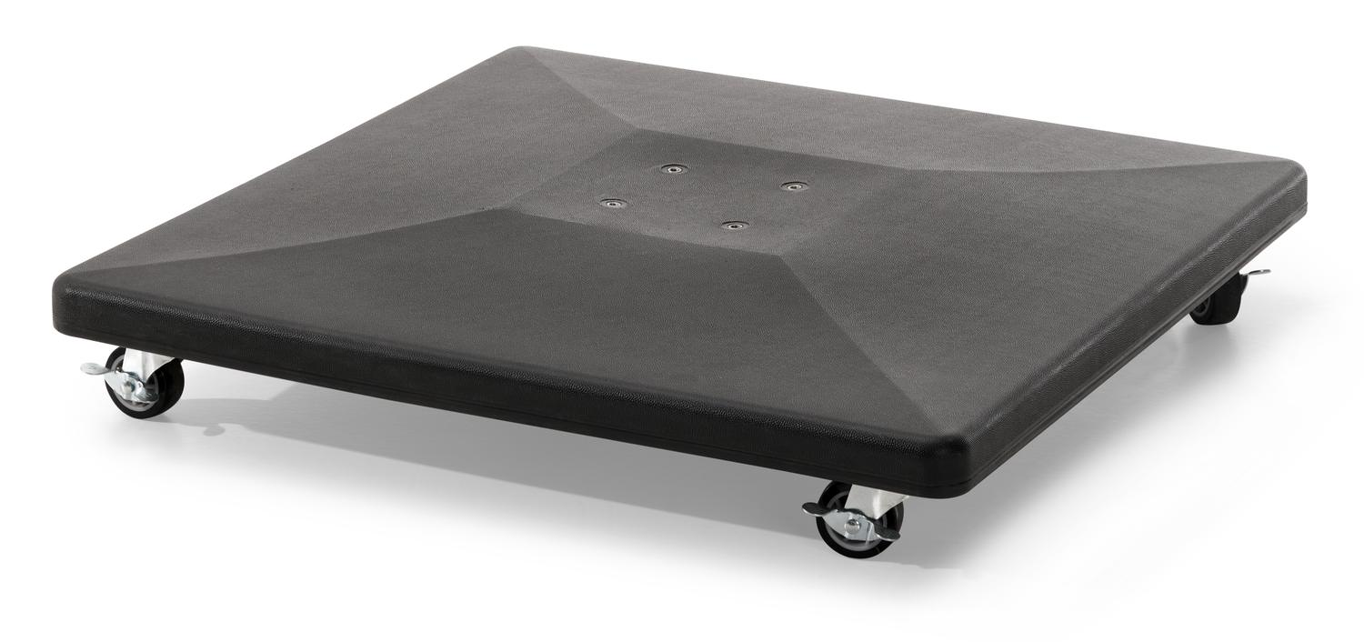 Calpe parasolvoet zwart beton van 70 kg met wielen
