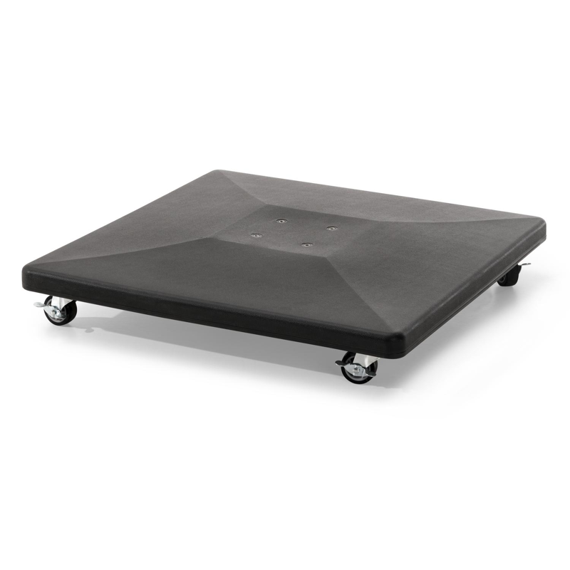 Calpe parasolvoet zwart beton van 70 kg met wielen