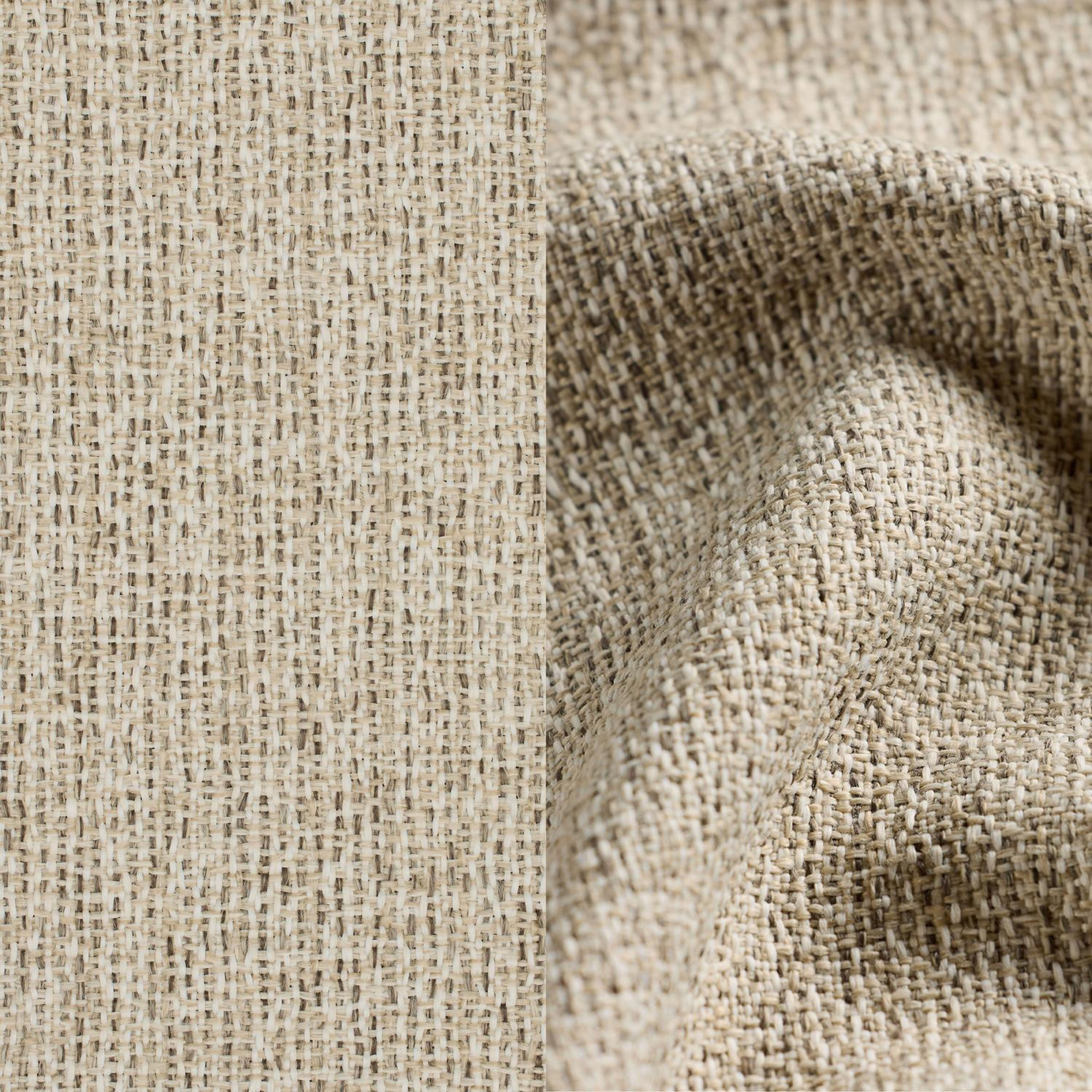 Lomano loungehoek in zwart aluminium en zwart verticaal geweven luxe vlakke rope met catania sand all weather cosytica kussen