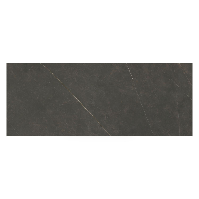 Table de jardin Cesano en aluminium noir et céramique pleine calatorao - Lg 280 x Larg. 110 x H 75 cm