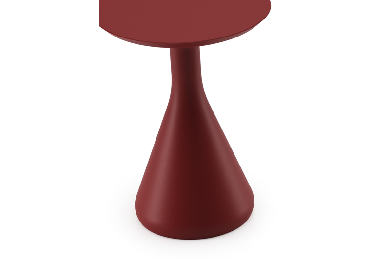 Bomero bijzettafel in ruby aluminium - Dia. 34 x H 46 cm