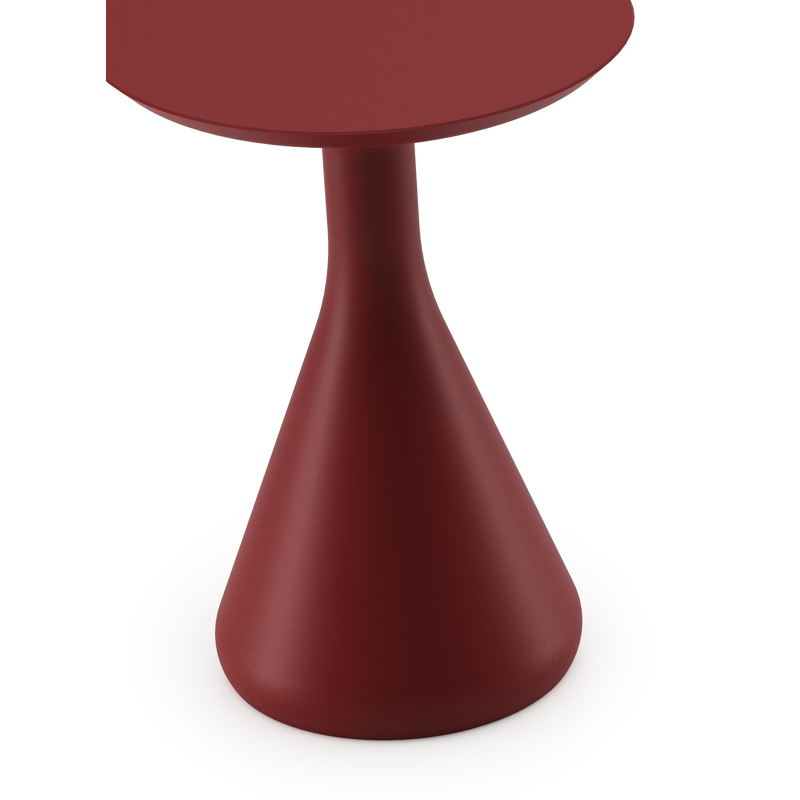 Bomero bijzettafel in ruby aluminium - Dia. 34 x H 46 cm