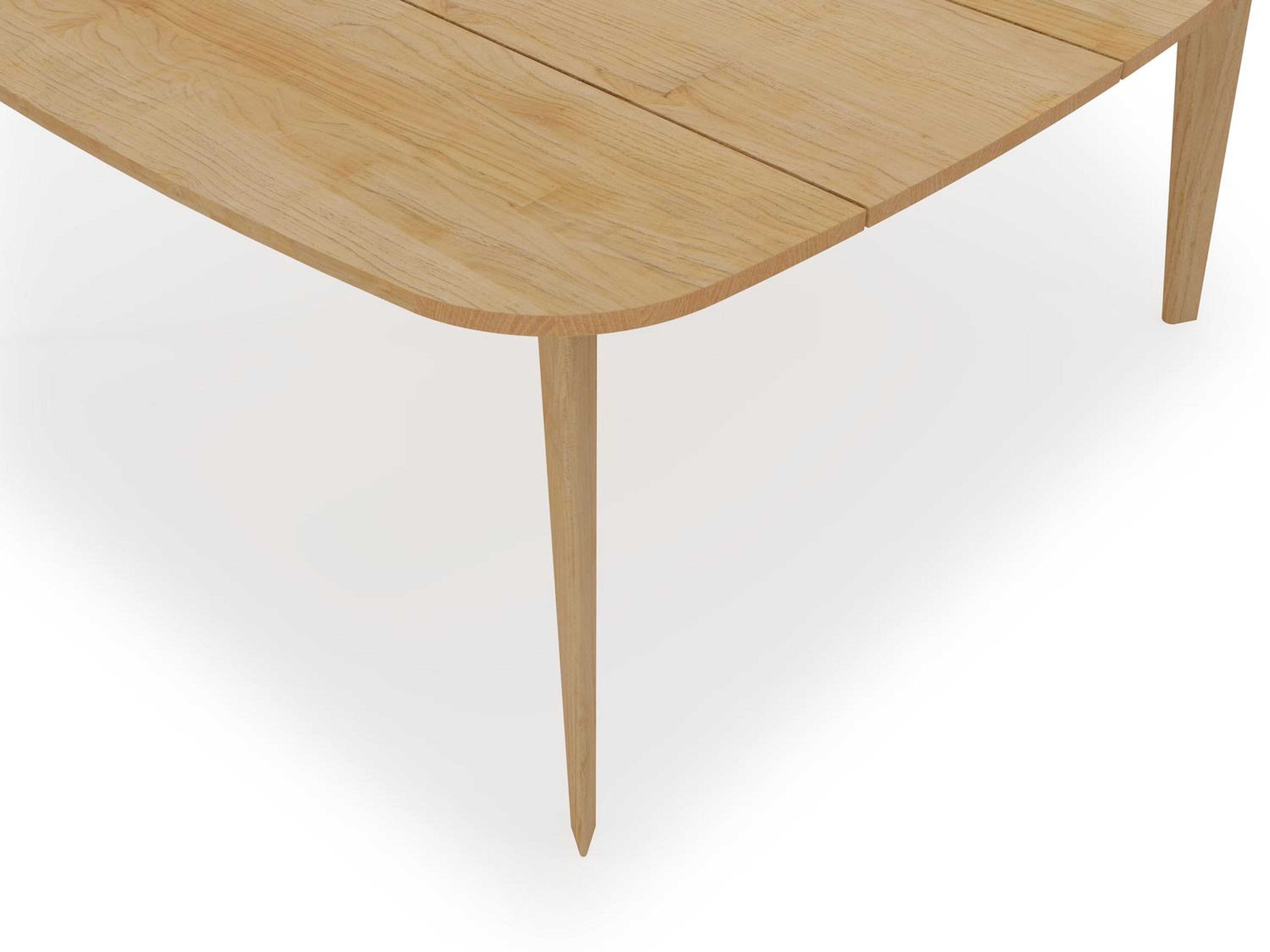 Lacrima tuintafel vierkant afgerond in teak - L 165 x B 165 x H 75 cm