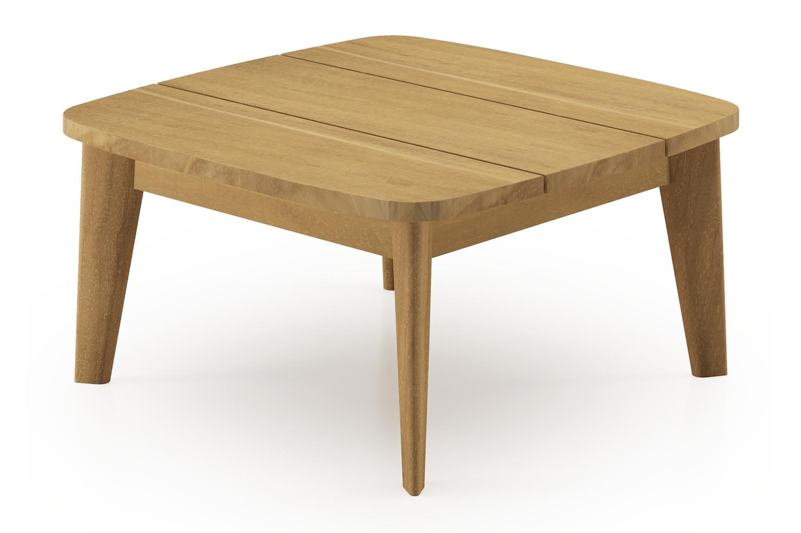 Lacrima bijzettafel in teak - L 60 x B 60 x H 30 cm