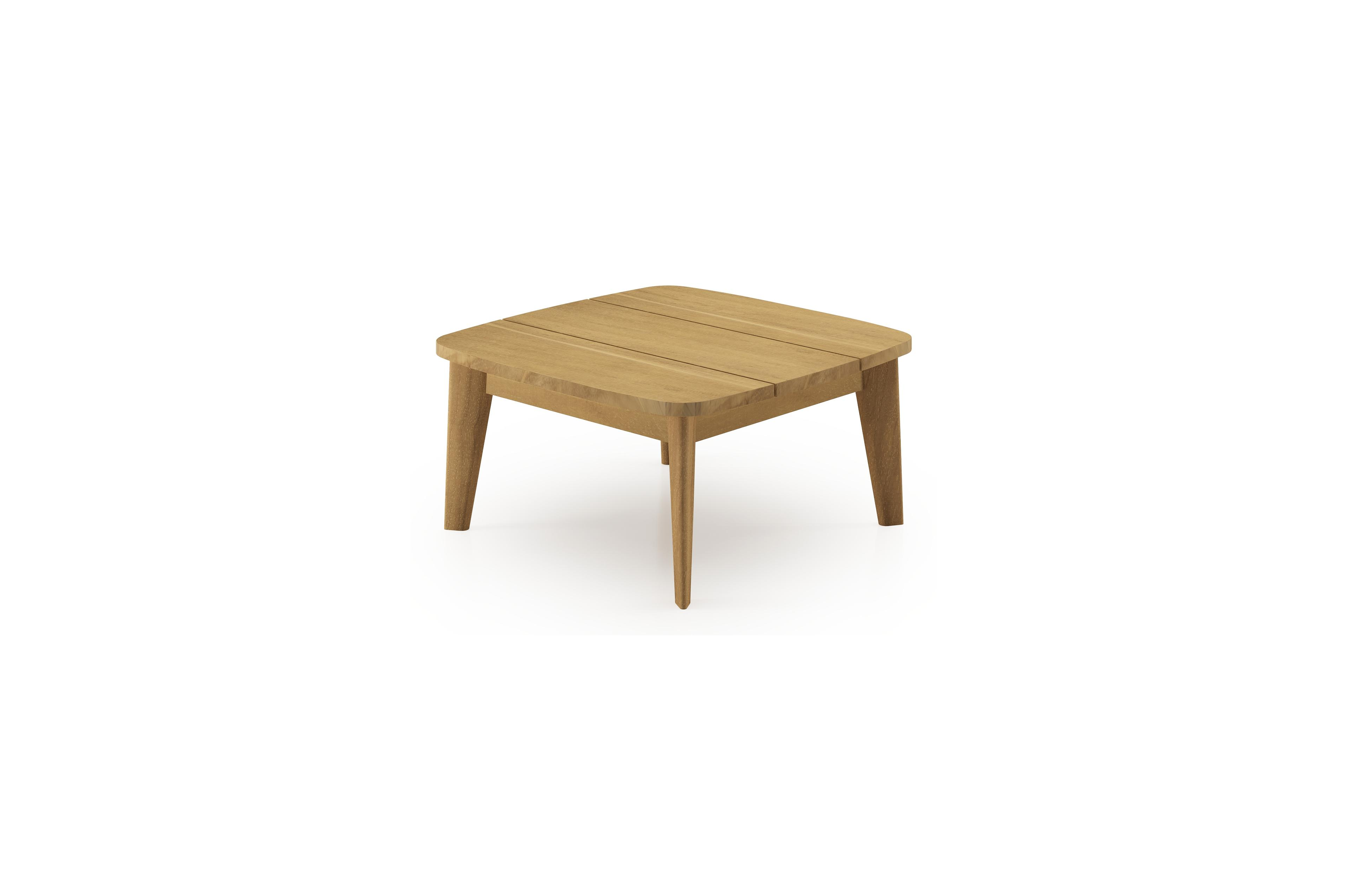 Lacrima bijzettafel in teak - L 60 x B 60 x H 30 cm