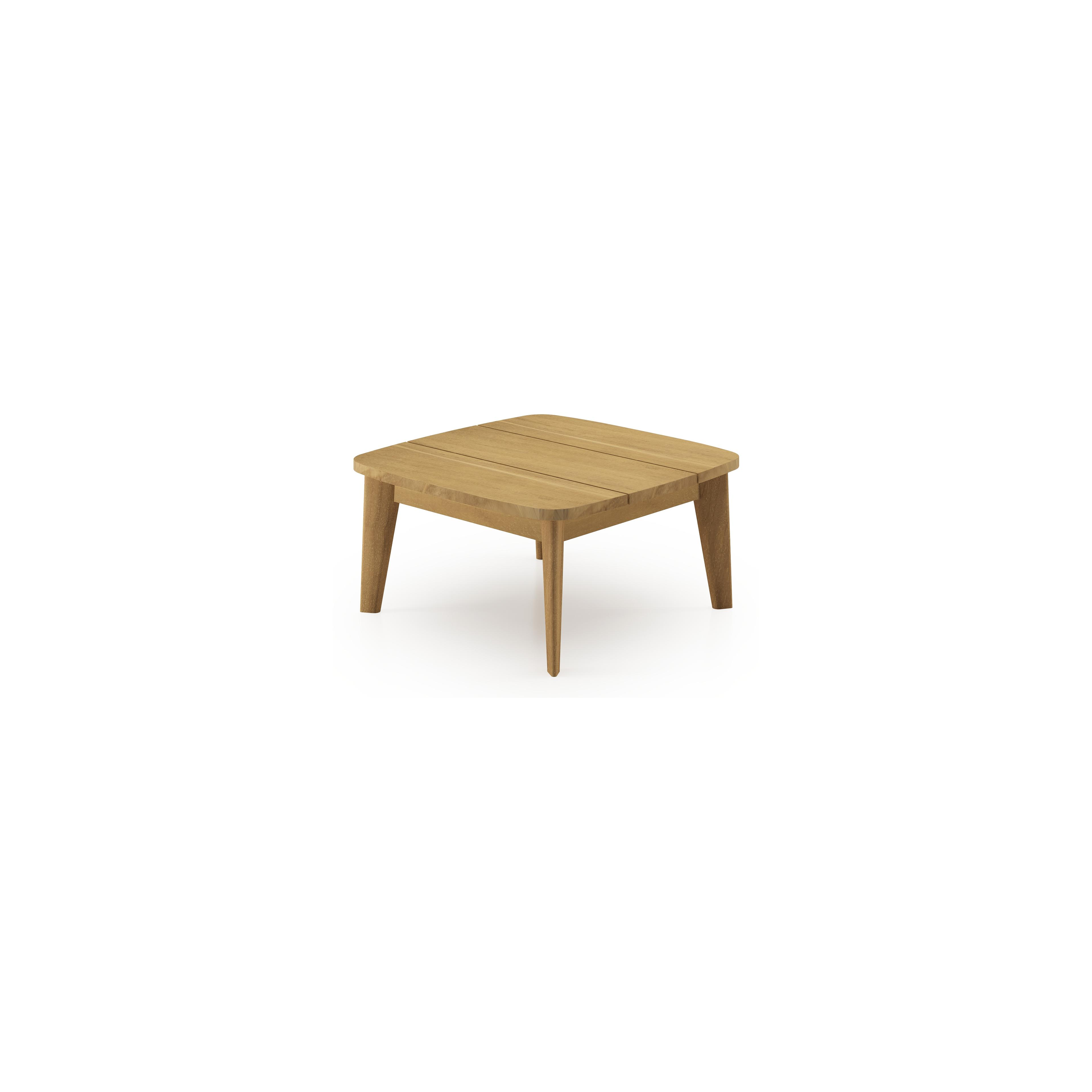 Lacrima bijzettafel in teak - L 60 x B 60 x H 30 cm
