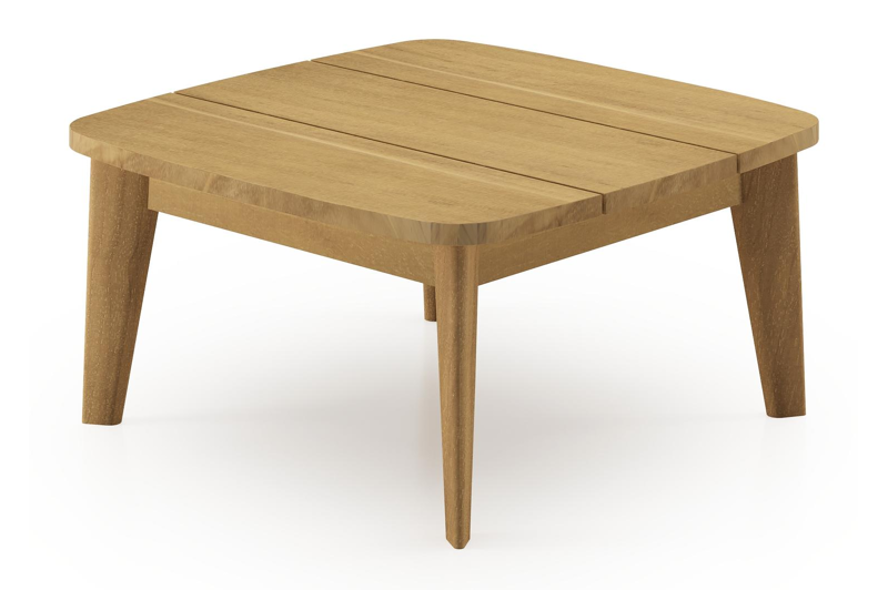 Lacrima bijzettafel in teak - L 60 x B 60 x H 30 cm