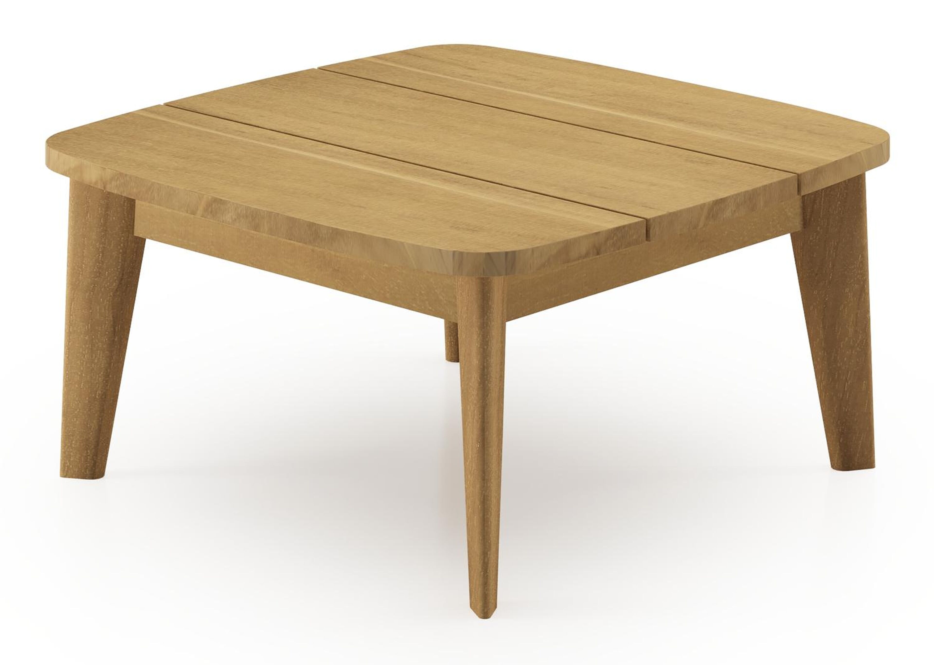 Table d'appoint Lacrima en teck - Lg 60 x larg. 60 x H 30 cm