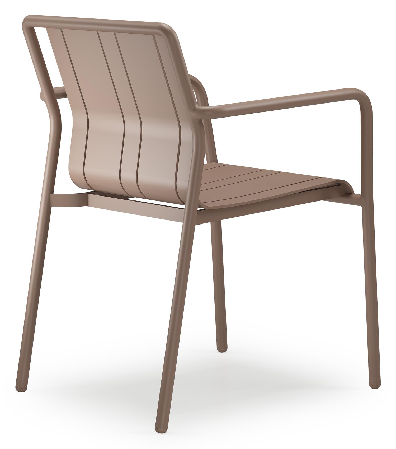 Bolito tuinstoel in taupe aluminium