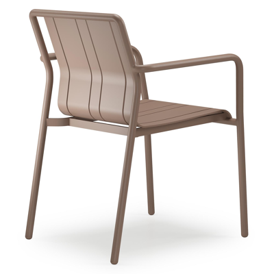 Bolito tuinstoel in taupe aluminium