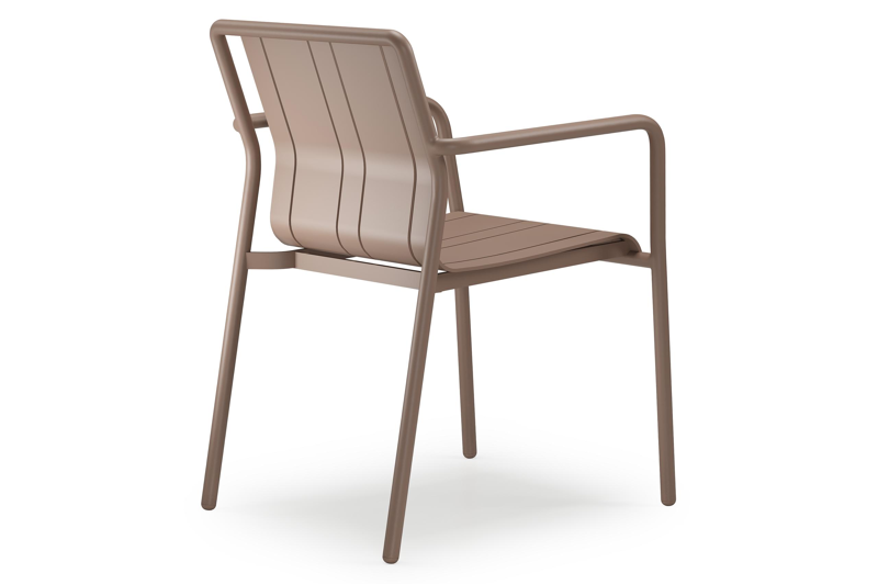 Bolito tuinstoel in taupe aluminium