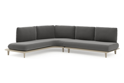 Chaise longue droite + 2-pl