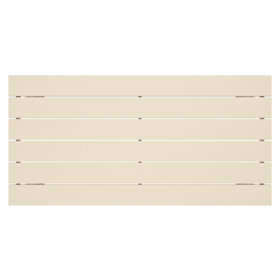 Nelas loungetafel in beige aluminium - L 120 x B 60 x H 42 cm