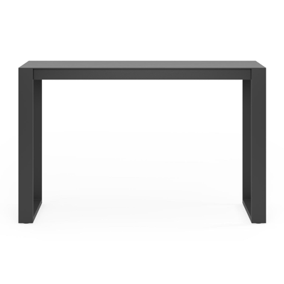 Verato tuintafel in zwart aluminium en volkeramiek basalt black - L 170 x B 70 x H 106 cm