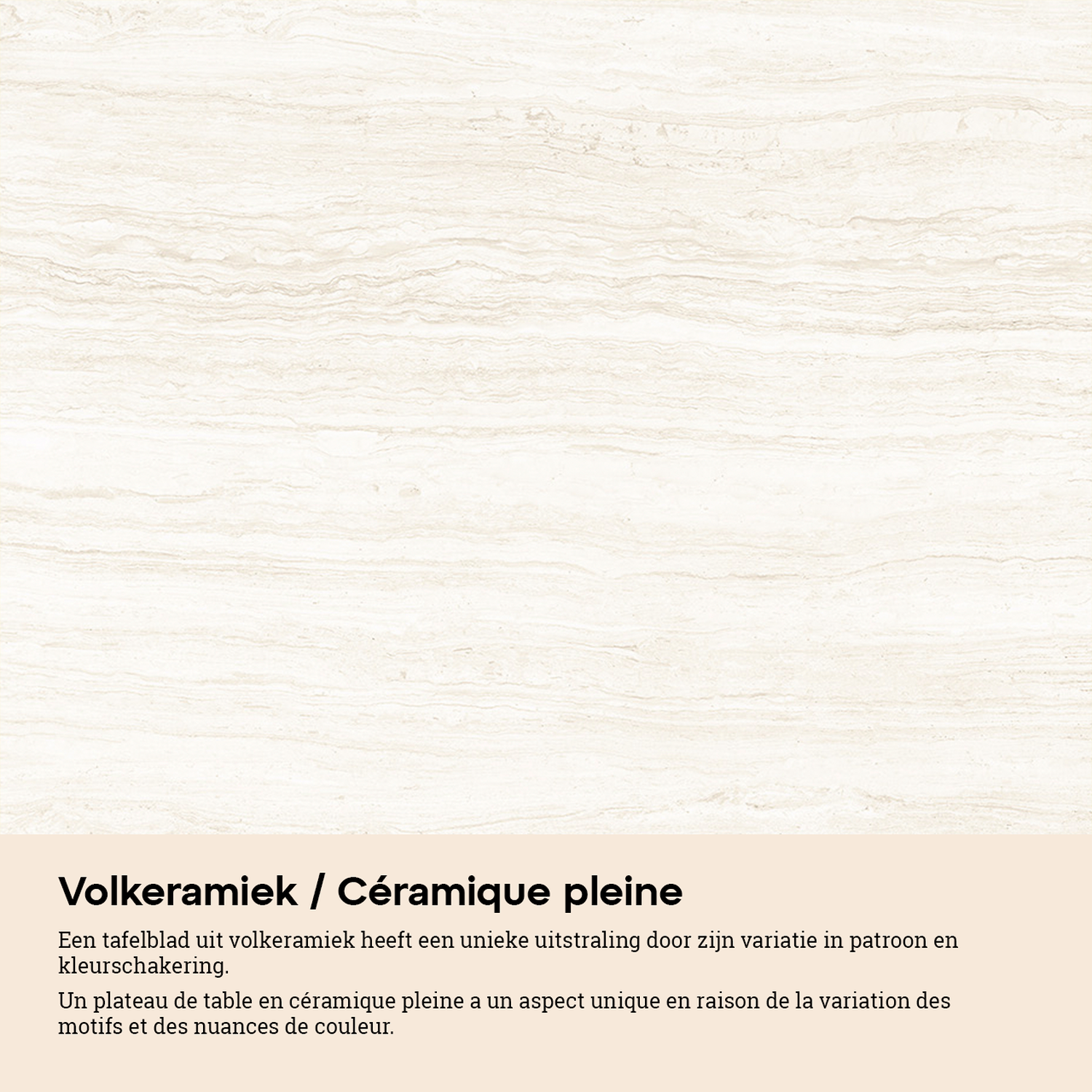 Table de jardin Organo organique en aluminium blanc et céramique pleine Calista Lg. 280 x Lrg. 120 x Haut. 74 cm