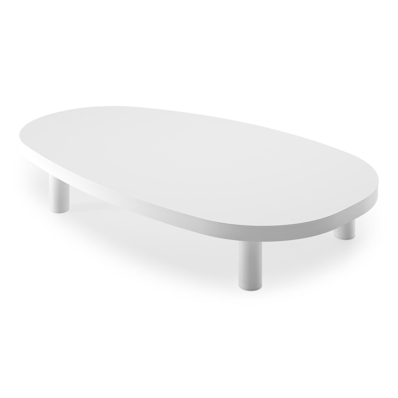 Donato loungetafel in wit aluminium - L 151 x B 90 x H 25 cm
