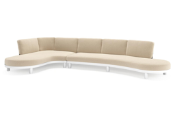 Chaise longue rechts + 3-zit organisch