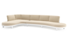Chaise longue rechts + 3-zit organisch