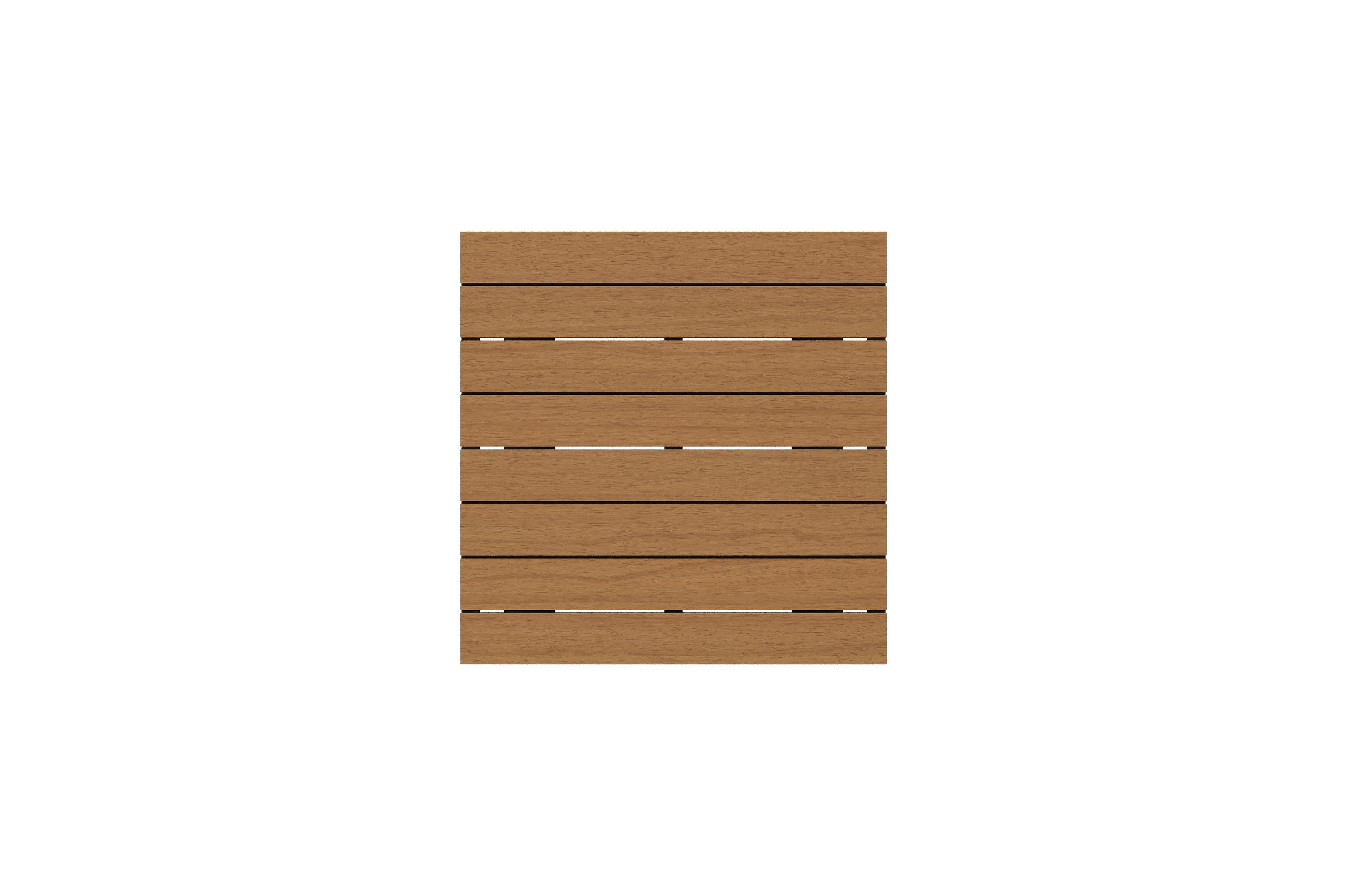 Alora loungetafel in zwart aluminium en polywood - L 77 x B 77 x H 35 cm