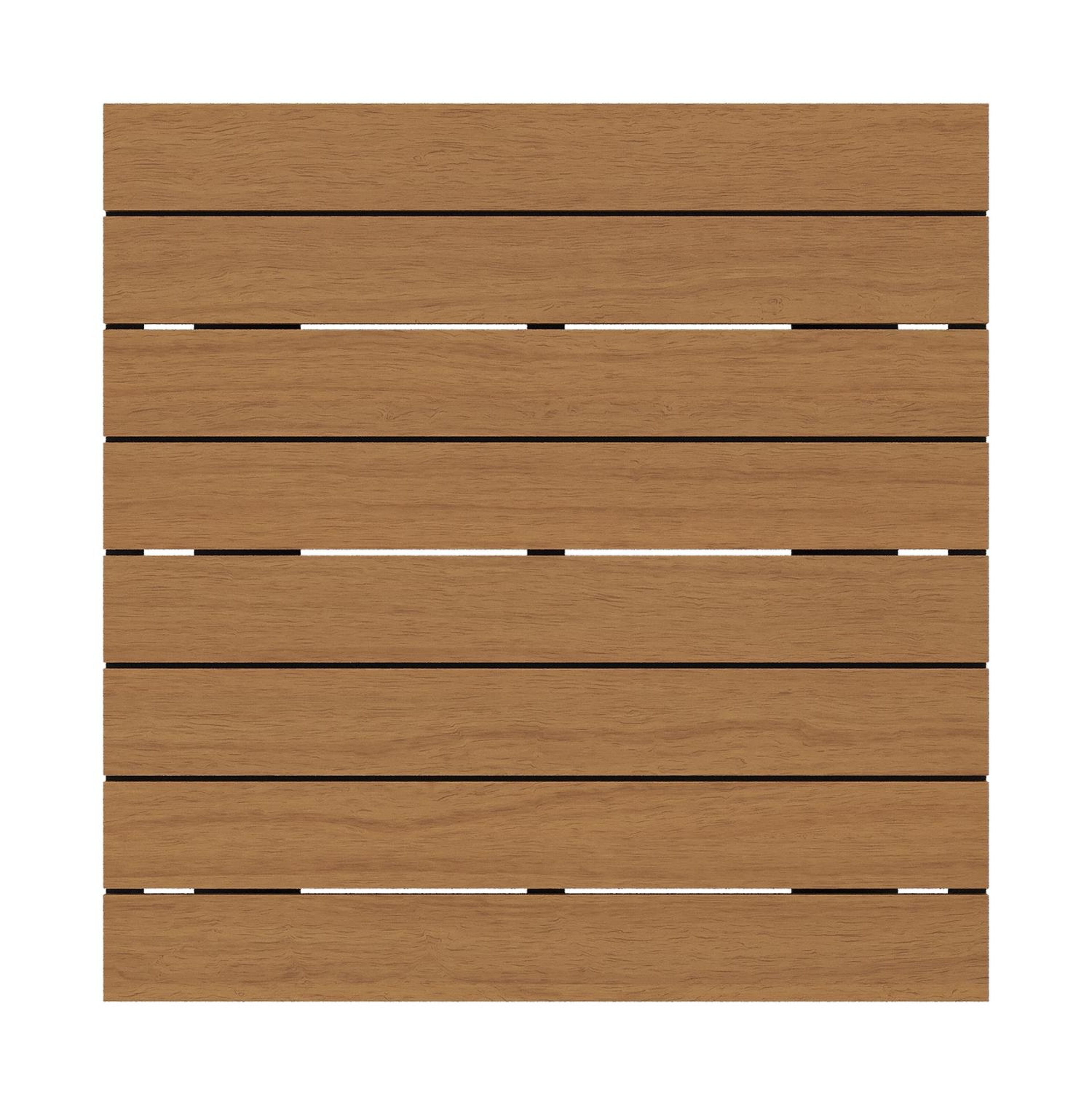 Alora loungetafel in zwart aluminium en polywood - L 77 x B 77 x H 35 cm