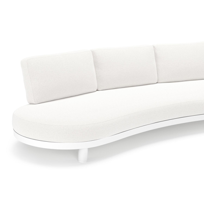 Donato loungebank in wit aluminium met all weather solica Soul Optik kussen