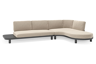 Chaise longue links + 2-zit