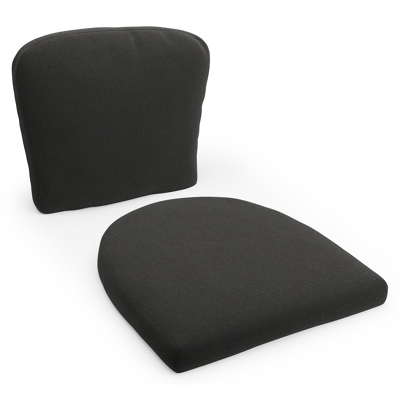 Coussin de chaise luxe (siège et dos) (luxe) Orso en all weather sunbrella® luxe natte sooty