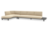 Chaise longue rechts + 3-zit