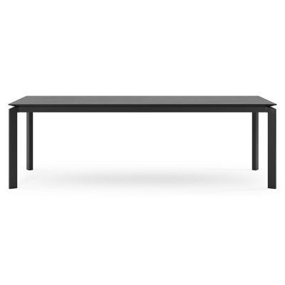 Cirello tuintafel in zwart aluminium en volkeramiek basalt black - L 240 x B 100 x H 75 cm