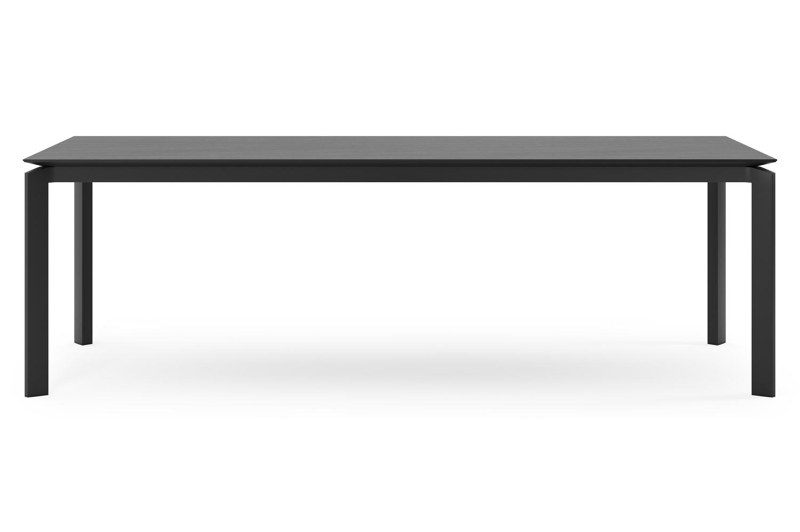 Cirello tuintafel in zwart aluminium en volkeramiek basalt black - L 240 x B 100 x H 75 cm