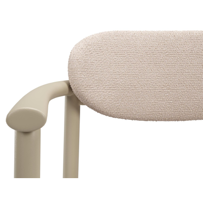 Ravo tuinstoel in beige aluminium met All Weather Sunbrella Luxe Wander Pilat kussen