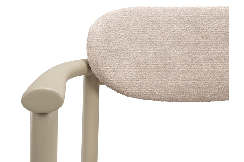 Ravo tuinstoel in beige aluminium met All Weather Sunbrella Luxe Wander Pilat kussen