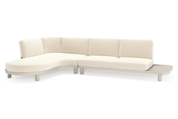 Chaise longue rechts + 2-zit